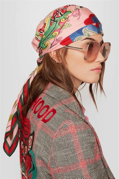 gucci head scarf for women|Gucci neckerchief.